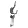 Furniture hook Cappio Passion, two -rod, black