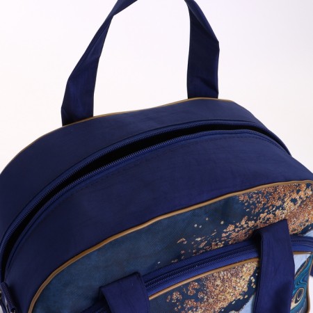 Small suitcase 20 ", a road bag with a zipper, blue color-11