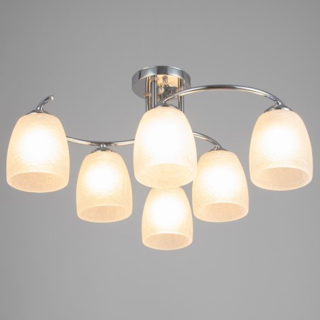 August chandelier 6X27 40W chrome 58x58x25 cm Bayerlux-1