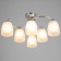 August chandelier 6X27 40W chrome 58x58x25 cm Bayerlux