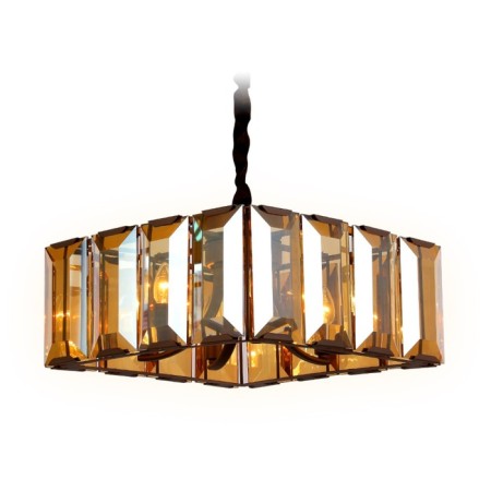 Crystal chandelier with Ambrella Light, Traditional, Tr5150, E14, Coffee color