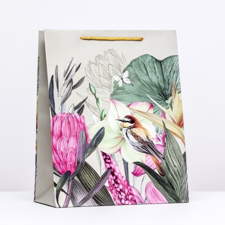 Gift package "Bird in flowers", 26 x 32 x 12 cm