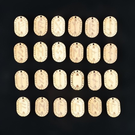 Runes for fortune telling "Scandinavian", 25 pcs, Book-2