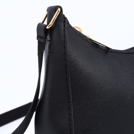Bag-baget with a zipper, black color-3