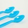 Tablespoons plastic, 6 pcs., Blue color
