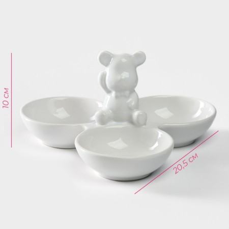 Menzhitsa 3 Cells of the Bear Otto, 20.5 × 10 cm, white color-1