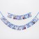Garland on the tape "Happy Birthday", length 215 cm, cold heart