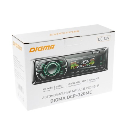 Автомагнитола Digma DCR-320MC 1DIN, 4 х 45 Вт, USB, SD/MMC, AUX-8