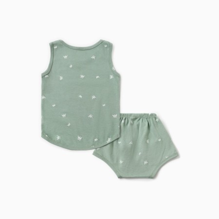 Kit (T-shirt and shorts) children's minku, olive color, height 62-68 cm-9