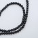 Beads on threads ball No. 4 "Lava", black color (87 beads)