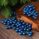 Figure for crafts and decor "Shar", set 40 pcs., Size 1 pc. 0.8-1.2 cm, blue color
