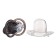 Nipple- Orthodotheral dummy with a cap, +12 months, black transparent