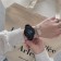 Men's washing watches, silicone strap, black