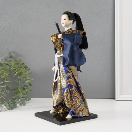 Collector doll "Samurai with a sword" 30x12.5x12.5 cm-2