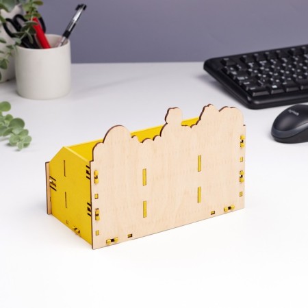Organizer for the office "Funny animals" 4 departments 21x11x14.5-2