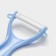 A set of kitchen utensils "Claud", 3 objects: 2 knives, vegetable cleaning of ceramics, blue color