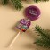 Lollipop "New Year: Get" with the seal, taste: grapes, 25 g.