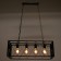 Lamp 2608/4 E27 40W Black 63x25x25-125 cm Bayerlux