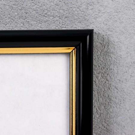 Photo frame plastic 30x40 cm black (589)-1