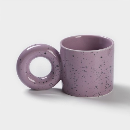 Ceramic mug "Bublik", 300 ml, lilac color-1