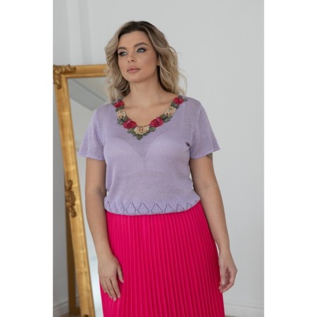 Female jumper, size 56, lilac color-2