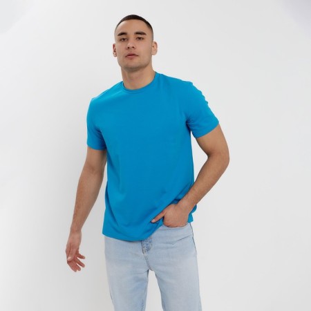 Men's T-shirt Minaku Regular Fit: Biryuza Color, Rr. 50