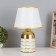 Table lamp "Laura" 1x40W E14 white/gold 22x22x36cm