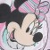 Crystick "Minnie Mouse" with a unicorn, 143*215 cm, 100 % cotton, Poplin
