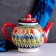 Rishtan ceramics "Patterns", 1000 ml, red