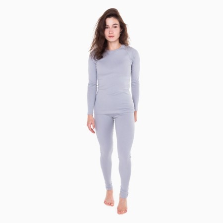 Women's thermal underwear (longshit, leggings), light gray color, size 52-1