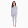 Women's thermal underwear (longshit, leggings), light gray color, size 52