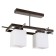 Chandelier 2731/2 E27 40W brown-chromium 45x26x34 cm Bayerlux