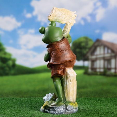 Garden figure "Frog - cottage is a buzz" 51x21x19cm-2