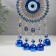 Wind music Metal from the evil eye "Eyes with 5 bells" 31x9.2x2 cm