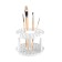 Colder for brushes is plastic, white