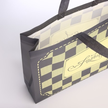 Bag without fastening, gray color-2