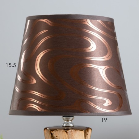 Elga table lamp E14 40W chocolate-gold 20x20x34cm Risalux-2