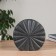 VAZA Ceramics Table "Cayo" Classic, D-8x5cm, 20.5x20.5 cm, black