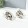 Souvenir ceramics "Two fish - bubbles" White with silver set 2 pcs 4.8x22x12 4.8x17.5x13 cm 10323