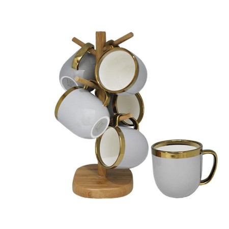 Set of Lenardi mugs, on a stand, 300 ml, 6 pcs