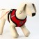 Drinking harness with a leash and reflective patch, L, Osh 35, OG 38-50, Red