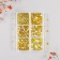 Decor for creativity Glass "Rhinest. Yellow" d = 2-4.8 mm nr 1188 pcs 6x8x1.5 cm
