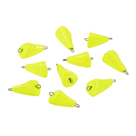 Cargo bullet-excentric painted pissy Yaman 10 pcs., 14 g, yellow