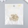 Decor for creativity metal, rhinestones "Figure heart" gold 1.5x1.9 cm