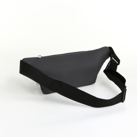Lightning waist bag, 2 outer pockets, dark blue color-2