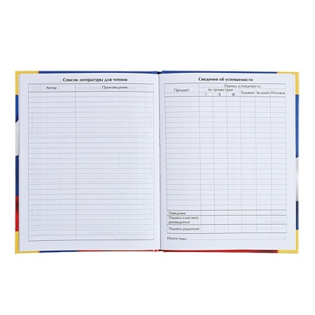 Universal diary for grades 1-11, "Symbolism-4", solid cover 7BC, glossy lamination, 40 sheets-8