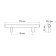 Hand -on Railing Cappio Frida, Stainless. steel, d = 12 mm, m/o 96 mm, white color
