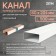 The channel is rectangular, ventilation zein, 60 x 204 mm, 0.5 m