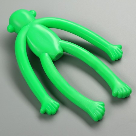 A toy for dogs "Monkey" with a squeak, 19.5 cm, silicone, green-2