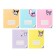 Notebook 12 sheets in the Kuromi cage, cardboard cover, whiteness 92%, block 60 g/m2, mix
